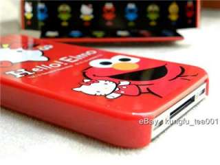 Hello Kitty x Sesame Street Elmo iPhone 4 Cover Case  