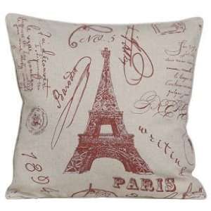  Eiffel Tower Linen Cotton Pillow