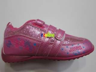 Hannah Montana Girls Pink Light Up Runner Shoes Size 6  