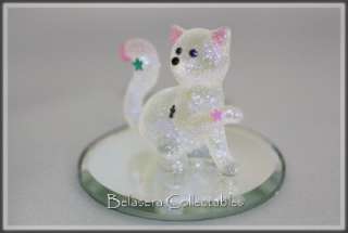New Crystal Glass Gift Boxed Glitter Kitten Figurine  