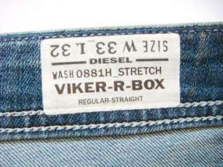 NWT DIESEL Brand Mens Italy Jeans VIKER R BOX 881H  
