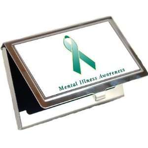  Mental Illness Awareness Ribbon Business Card Holder 