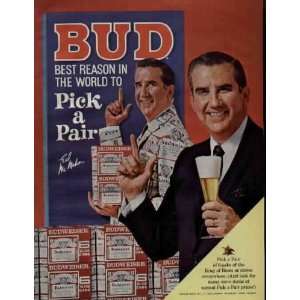 ED McMAHON says BUD, Best Reason In The World To Pick a Pair 