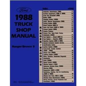  1988 FORD BRONCO II RANGER Shop Service Manual Book 