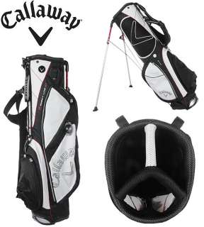   HYPER LITE 3.0 STAND GOLF BAG BLACK/WHITE/RED & FREE GROUND SHIPPING