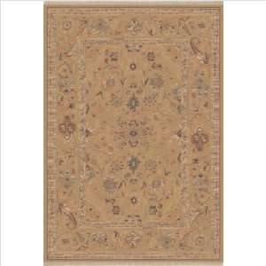 Traditional Luxury 5006 Champagne Oriental Rug Size Fringed Run 22 