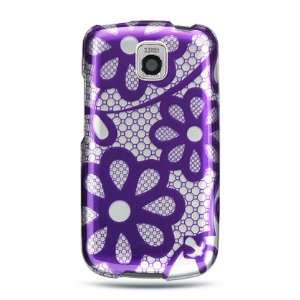  Purple lace flower design phone case that adds style to 