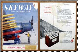 Korean War SKYWAYS Flying Magazine April 1951, Douglas AE 1 Skyraider 