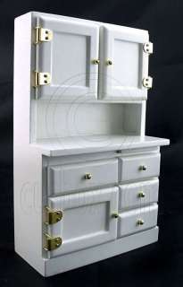 White Victorian New Kitchen Cabinet Dollhouse Furniture  
