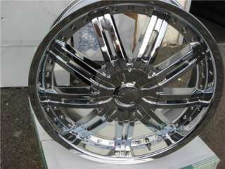 Wheels Rims 22 TRIPLE Chrome 5x120 5x114.3 FREE V830  