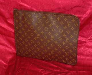 Louis Vuitton Monogram Pochette document case M53456 Authetic clutch 