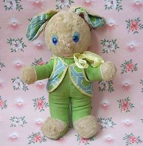 Vtg Knickerbocker Plush Easter Bunny Rabbit Toy Stuffed Animal  