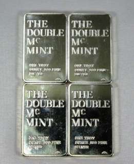 Double McMint Silver Art Bars 4pcs 1973 Mt Everest Mint  