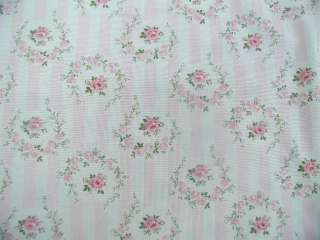 Barefoot Roses Tanya Whelan Cameo Pink Stripe Cotton Yd  