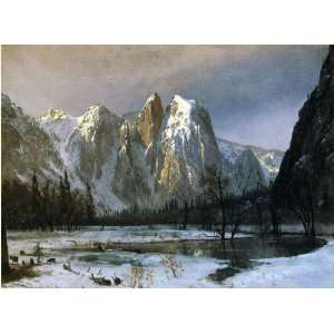 FRAMED oil paintings   Albert Bierstadt   24 x 18 inches   Cathedral 