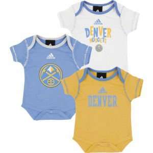  Denver Nuggets Outerstuff NBA Infant 3pc Bodysuit Set 