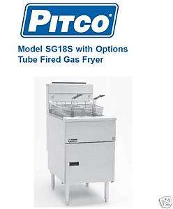 Pitco Tube Fired Gas Fryer w/S/S Tank # SG18S  