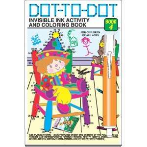    Dot to Dot Invisible Ink & Coloring Book, Book 4 Toys & Games