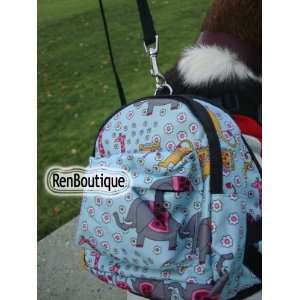 Dog and Cat Blue Zoo Backpack comes with Matching Leash. SIZE S. FREE 