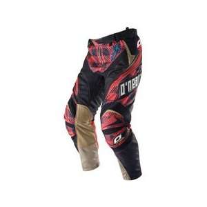   2010 Hardwear Plaid Off Road Pants BLACK/RED 28