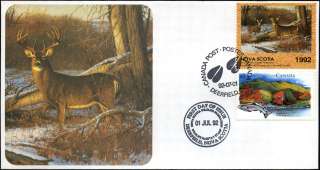 1992 Nova Scotia Whitetail Deer Wildlife by H Lambson  