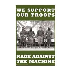   AGAINST THE MACHINE We Support our Troops Music Poster