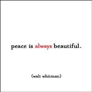  Quotable Peace Is Always Beautiful Holiday Cards 10 Pk 