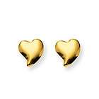 Inverness Piercing 24K Gold plated Swirl Heart Earrings