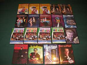 HUGE Wholesale Lot of 101 NEW Magic Trick & Balloon Sculpting DVDs 