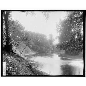  River,probably the Huron River,Ypsilanti,Michigan