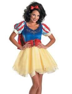 Women Disney SNOW WHITE dress gown costume Size Med 8 10 Large 12 14 