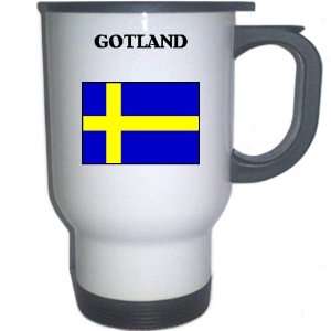  Sweden   GOTLAND White Stainless Steel Mug Everything 