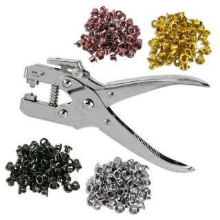 Heavy Duty 3/16 Eyelet Grommet Pliers Set with 400 Eyelets   Easy to 