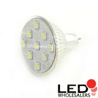 MR16 12 Volt 9 SMT Warm White LED Wide Angle Light Bulb  