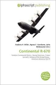 Continental R 670, (6133590076), Frederic P. Miller, Textbooks 