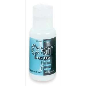  Coochy Body Fragrance Free 1 Ounce Shave Cream Rash Free 