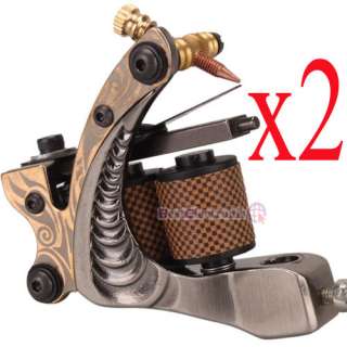 2x Cast Iron Tattoo Machine Liner Shader Gun Handmade  