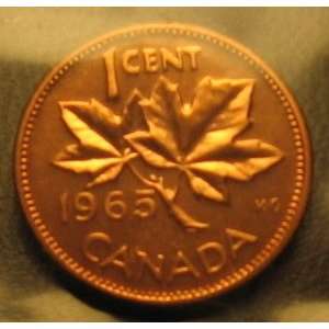    1965 Gem Proof Like Canadian Maple Leaf Penny 