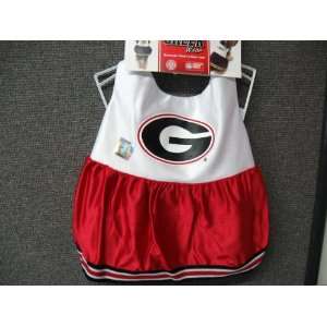  Georgia Bulldog Dog Cheerleader Outfit Medium. 10 12.5 