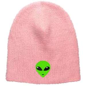  Green Alien Head Embroidered Skull Cap   Pink Everything 