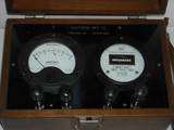 Vintage/Antique Raytheon Standard Lab AC Amperes/Frequency Radio Gauge 