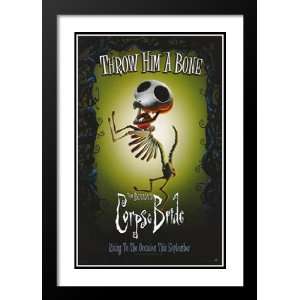   Burtons Corpse Bride 20x26 Framed and Double Matted Movie Poster   D