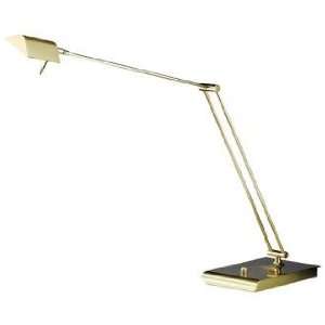  Holtkoetter Bernie Series Square Two Tone Brass Table Lamp 