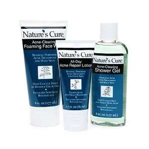  NATURES CURE FACE AND BODY ACNE TREATMENT AND SHOWER KIT 