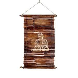  All Natural Handmade Bamboo Buddha wall hanging