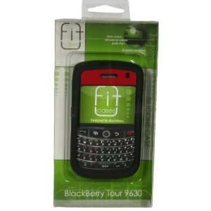  Blackberry Tour 9630 Black and Red Soft Silicone Skin Case 