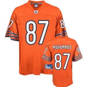  Muhsin Muhammad Orange Reebok NFL Premier Chicago Bears 