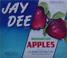 Jay Dee Apple Crate Label Wenatchee, WA