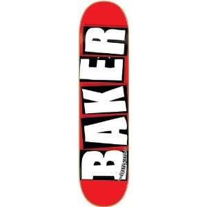  Baker Brand Logo White Reg Deck 7.56 Skateboard Decks 
