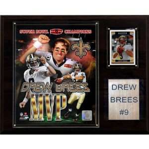   Drew Brees New Orleans Saints Super Bowl MVP Plaque